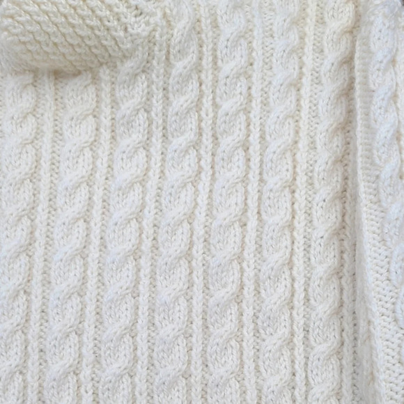 Hand Knit  Cable Knit Sweater - Picture 8 of 10